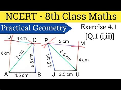 Practical Geometry Th Class Maths Exercise Q I Ii Practical