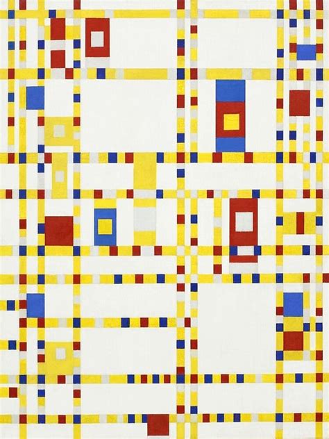 "Piet Mondrian - Broadway Boogie Woogie " Poster by Lolc | Redbubble