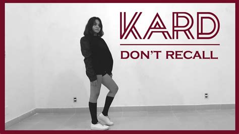 K A R D Don T Recall Dance Cover By Jennifer Youtube