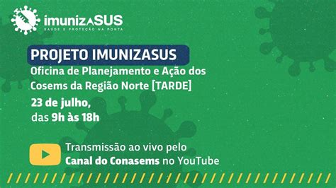 Projeto Imunizasus Oficina De Planejamento E Ação Dos Cosems Da Região Norte Tarde Youtube