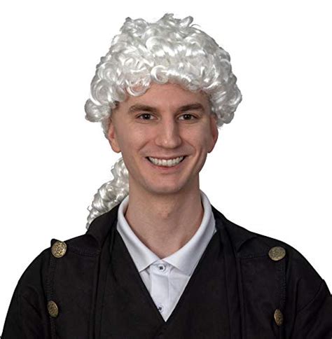 Skeleteen George Washington White Wig - Historical Colonial Powdered ...