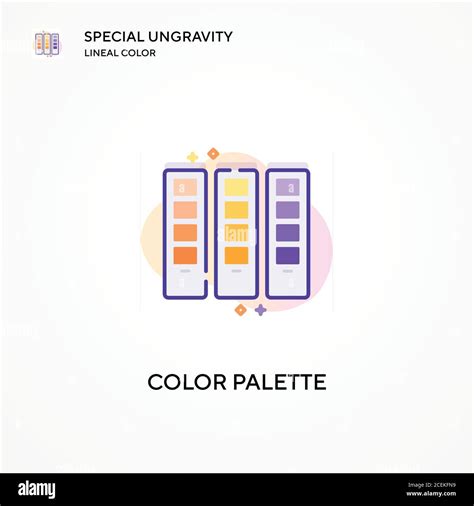 Color Palette Special Ungravity Lineal Color Icon Modern Vector