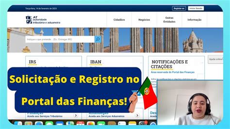 Como Solicitar A Senha Registrar No Portal Das Finan As De Portugal