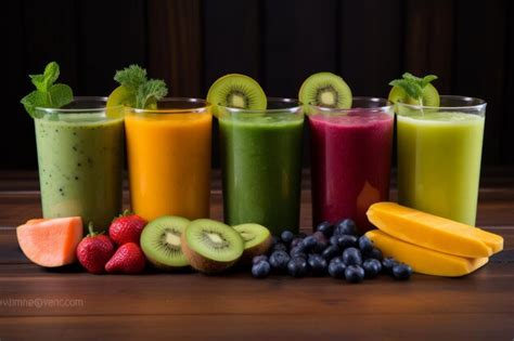 Premium AI Image | Revitalize Your Taste Buds with Sizzling Spicy Fruit and Vegetable Smoothies ...