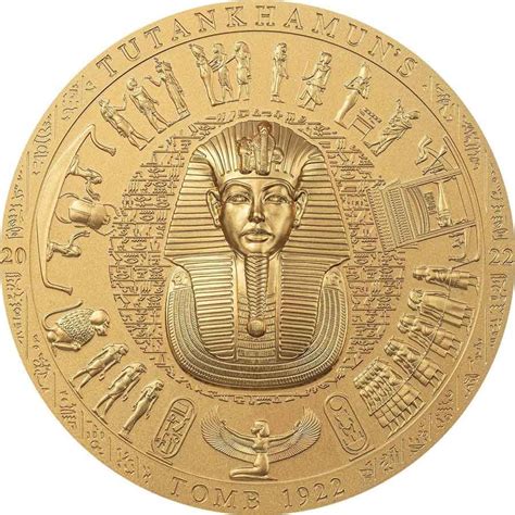 Tutankhamun King Tut World Coins High Relief Cook Islands Paper