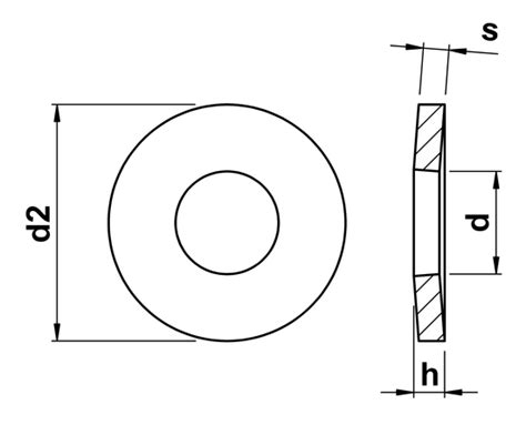 Conical Spring Washers Belleville Type Din 6796 In A2 Stainless Steel