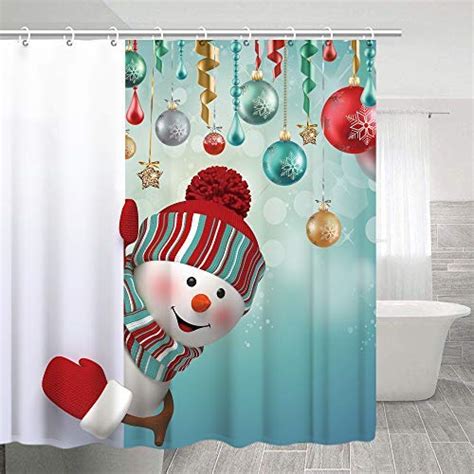 21 Fun Christmas Themed Shower Curtains Deck The Halls And Don T Forget The Bathroom Bargain