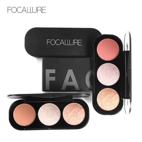 Aliexpress Buy Focallure Face Blusher Powder Palette Highlighter