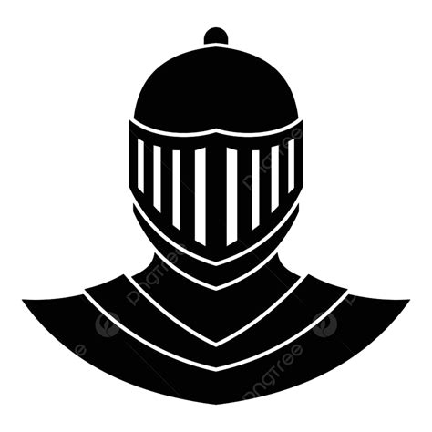 Medieval Knight Helmet Silhouette Vector Png Knight Helmet Avatar Icon