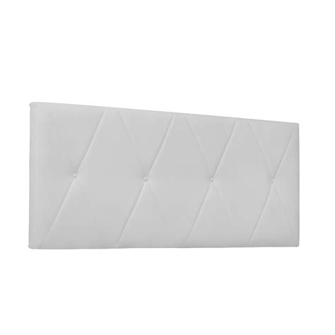 Cabeceira Painel Aquilla Para Cama Box Solteiro 90 Cm Corino Branco D