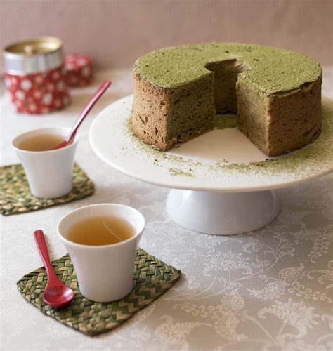 Angel food cake au thé vert matcha gâteau des anges Recettes de