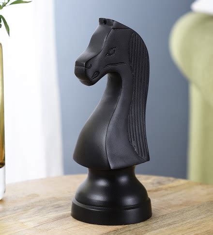 Buy Chess Queen Black Showpiece By Decor De Maison Online Showpieces