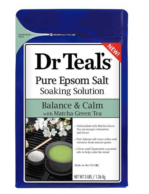 Dr Teal S Balance Calm With Matcha Green Tea Epsom Salt Soaking