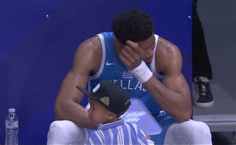 Watch As Nba Star Giannis Antetokounmpo Breaks Down In Tears After Leading Greece To Paris