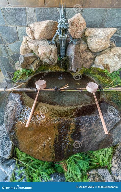 Temizuya Water Ablution Pavilion At Utasu Jijnja Or Utatsu Shrine