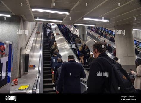 London Underground Tube Subway Escalators Hi Res Stock Photography And