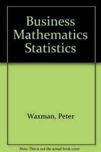 Buy Business Mathematics Statistics Book Online At Low Prices In India