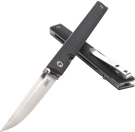 7.62" Black Satin CRKT CEO EDC Folding Pocket Knife 7096