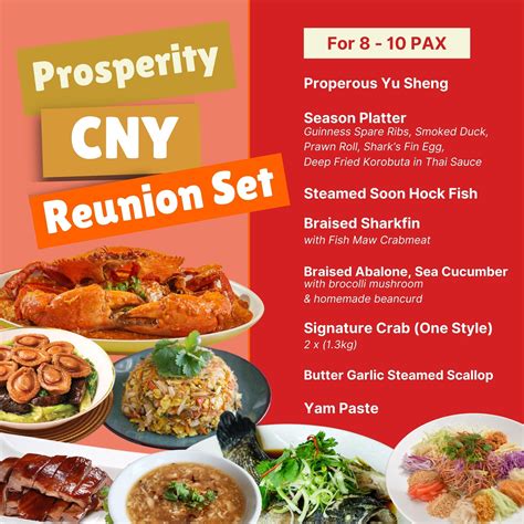 Prosperity CNY Reunion Set 8 10 Pax Kai Xin Crabs