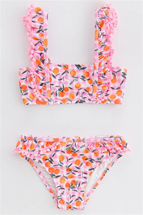 K Z Ocuk Picnic Bandeau Bikini Tak M Plpjyqfn Iy Lp A K Pembe Penti