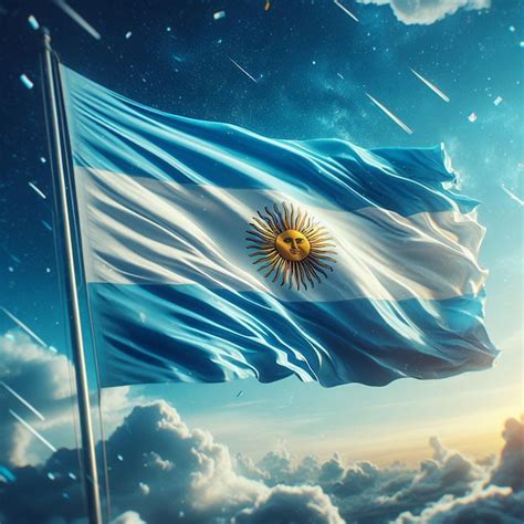 Premium Photo Waving Colorful National Flag Of Argentina Argentina Flag