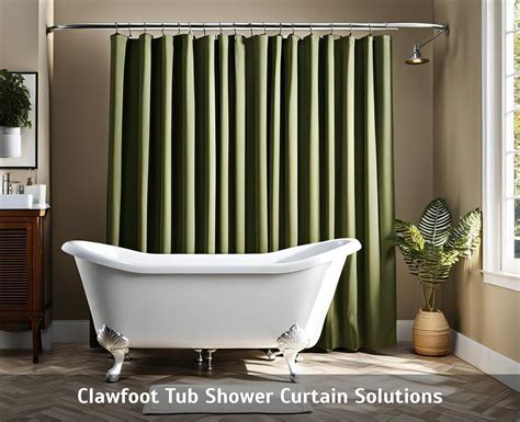 Clawfoot Tub Shower Curtain Solutions - Corley Designs