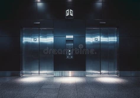 Double Elevator In A Shopping Mall Stock Photo Image Of Commercial