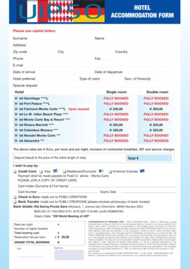 Fillable Online Accommodation Form Aim Group Fax Email Print Pdffiller