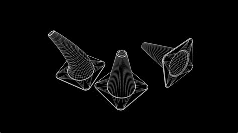 3d Traffic Cone Dirty Model Turbosquid 1157758