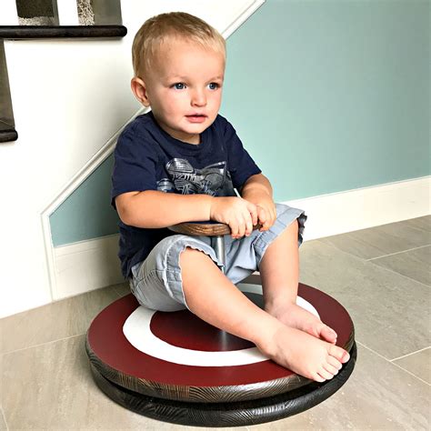 Easy Diy Sit And Spin Toy For Kids Steps And Video Abbotts At Home