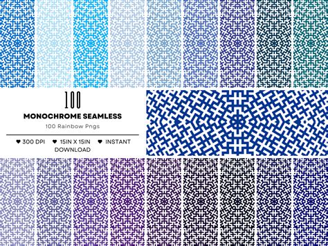 Monochrome Seamless Digital Paper Set Graphic by DesignScape Arts ...