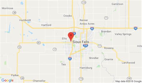 Map Of Sioux Falls Sd Area