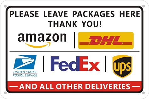 Amazon Pc Delivery Sign For Packages Please Leave Packages