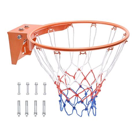 VEVOR Basketball Rim Q235 Basketball Flex Rim Goal Replacement Standard ...