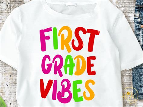 First Grade Vibes Svg Png Pdf Retro Wave Shirt Sublimation Etsy Uk