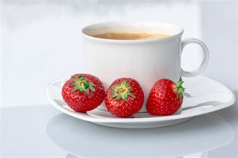 Free Images Food Strawberry Strawberries Sweetness Saucer Teacup Porcelain Fruit