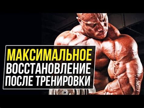 Что принимать после Тренировки? (Восстановление, Добавки, Бодибилдинг ...