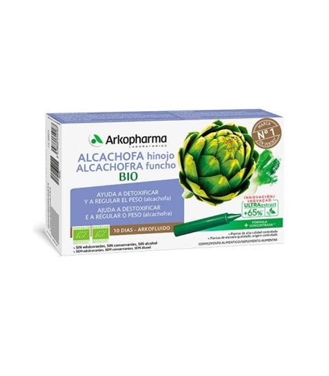 Arkofluido Alcachofa E Hinojo Bio Ampollas Farmaciavizcaino