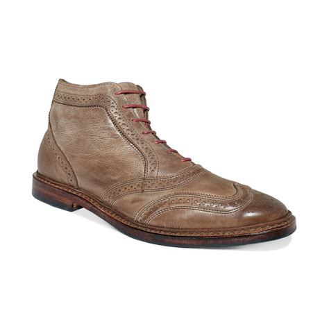 Allen Edmonds Cronmok Wingtip Boots In Natural For Men Lyst