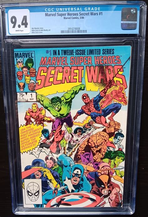 MARVEL SUPERHEROES SECRET WARS 1 CGC 9 4 Marvel Comics 1984 WP EBay