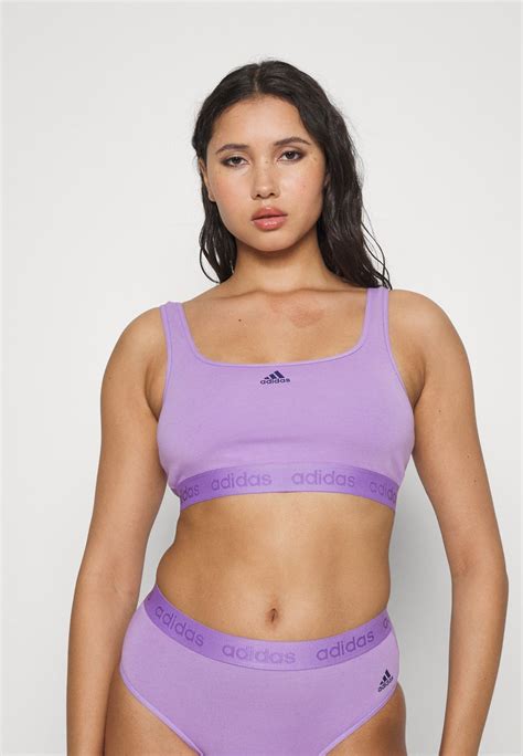 Adidas Sportswear Crop Brassière Lilac Lilas Zalando Fr