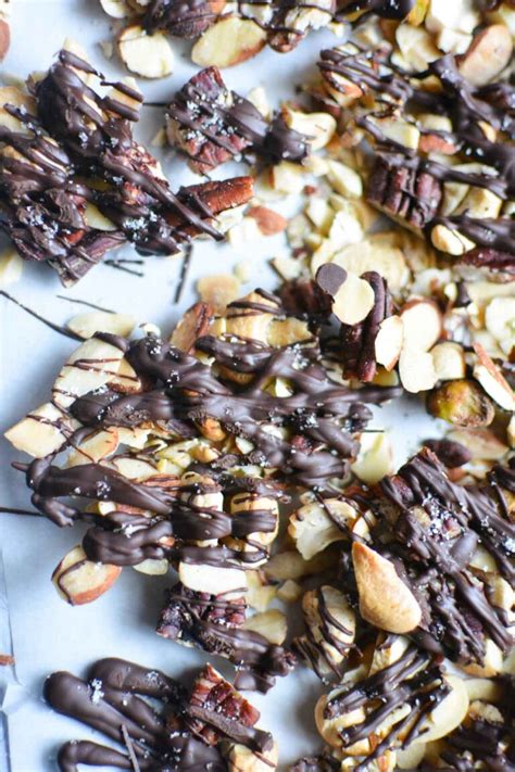 Salted Chocolate Covered Nuts Recipe The Kitchen Girl