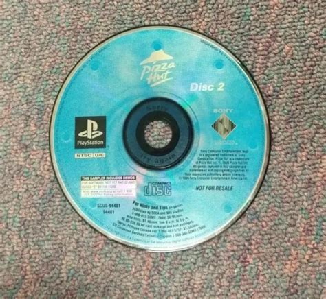 Pizza Hut Original Playstation Ps1 Pizza Powered Demo Disc 2 £790