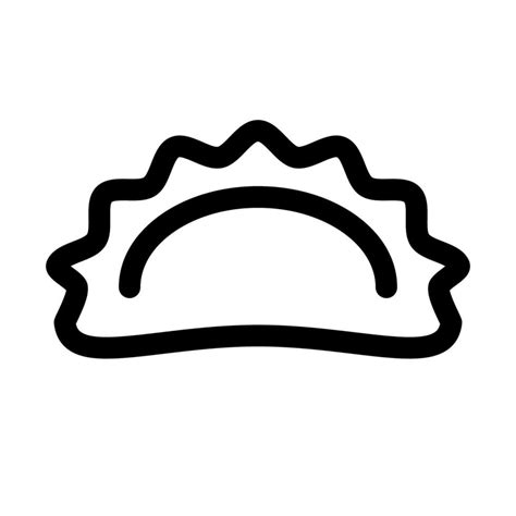 Simple dumpling icon. Gyoza. Vector. 26322812 Vector Art at Vecteezy