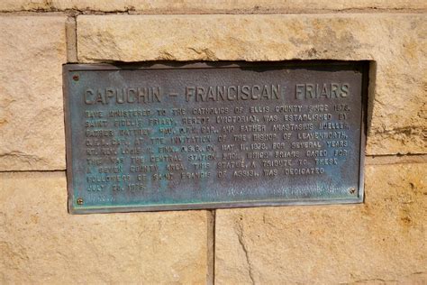 St Fidelis Church Victoria Ks Plaque On The Capuchin Fr Flickr