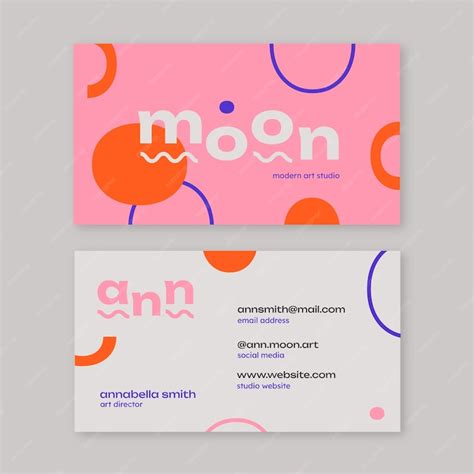 Free Vector Flat Design Business Card Template