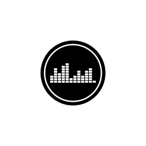 Premium Vector Music Equalizer Icon Vector Template Illustration Logo