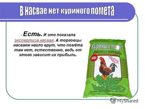 Презентация на тему: "Насвай: зачем потреблять куриный помёт? Пять ...