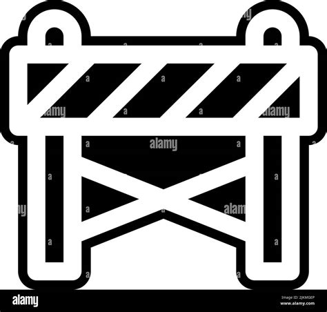 Buffer Stop Icon Black Vector Illustration Stock Vector Image And Art Alamy
