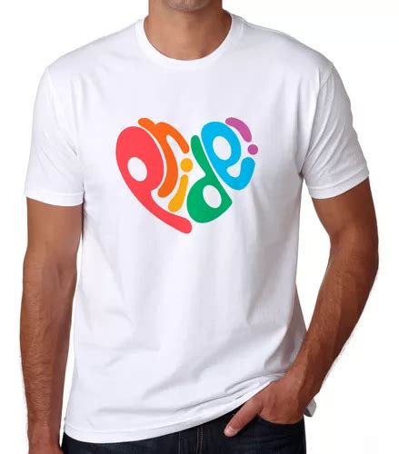 Playera Lgbt Gay Arcoiris Corazon Letras Pride Mercadolibre